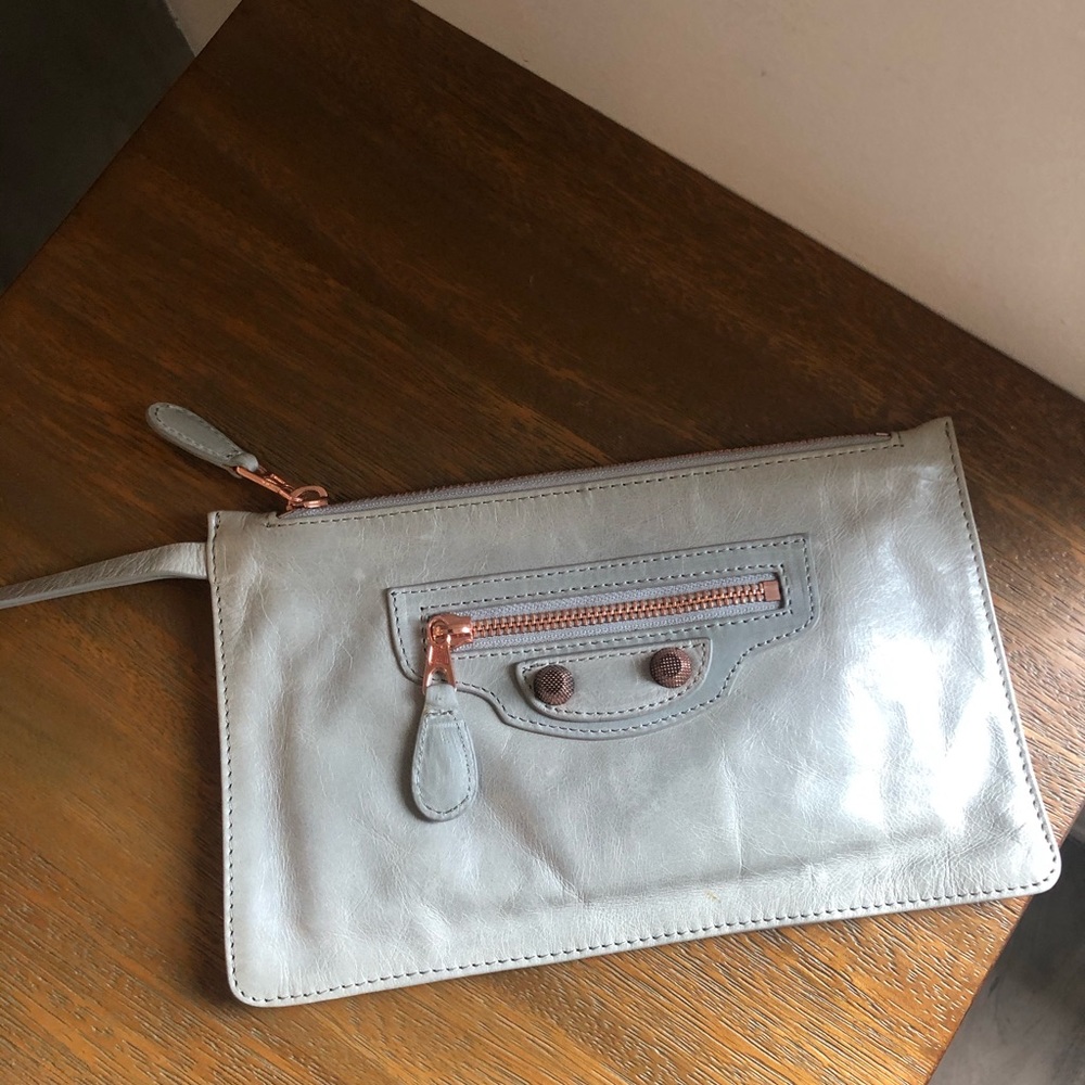 Balenciaga clutch gently used